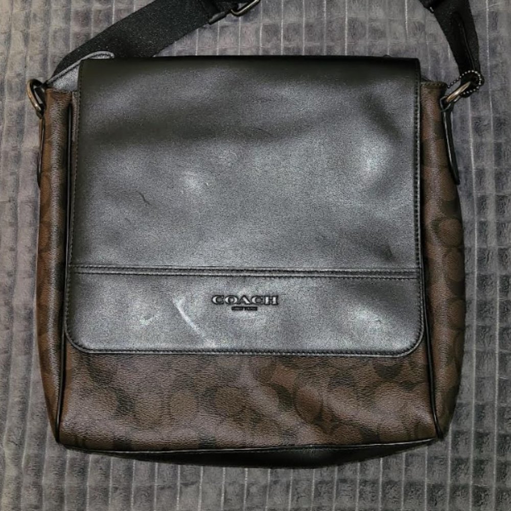 Coach Houston Flight bag in Signature Crossgrain